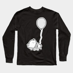 The Balloon and the Teddy Bear - Oil Painting Long Sleeve T-Shirt